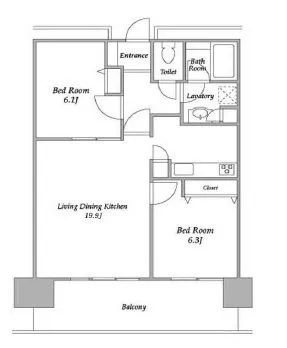 プラザタワー勝どき 2204