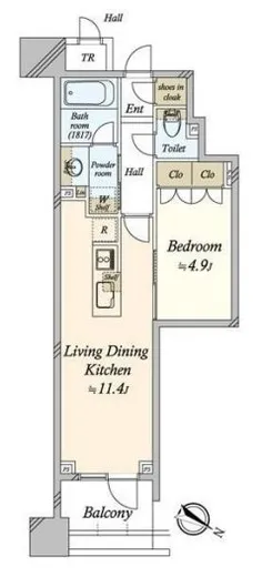 プラウド千代田淡路町 4階 41.15㎡
