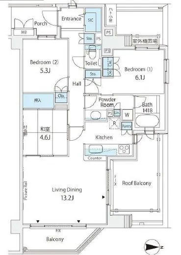 アルス品川ラ・パルフェ 3階