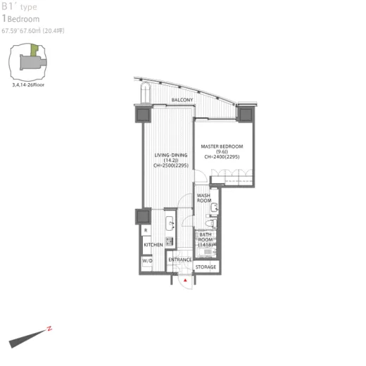 愛宕グリーンヒルズフォレストタワー 2509