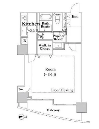 河田町ガーデンクラブフロア 3106