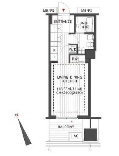 アークヒルズ仙石山レジデンス 7階 33.9㎡