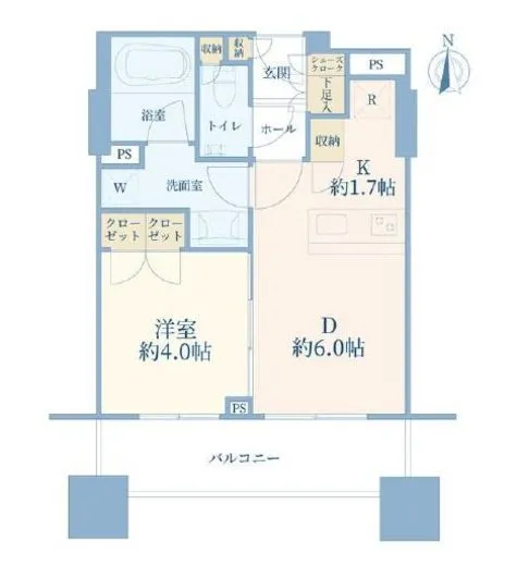 クオリア神南フラッツ 4階 30.66㎡