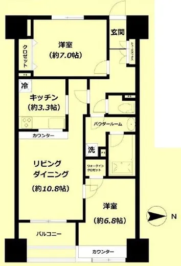 東新宿レジデンシャルタワー 3階 65.5㎡