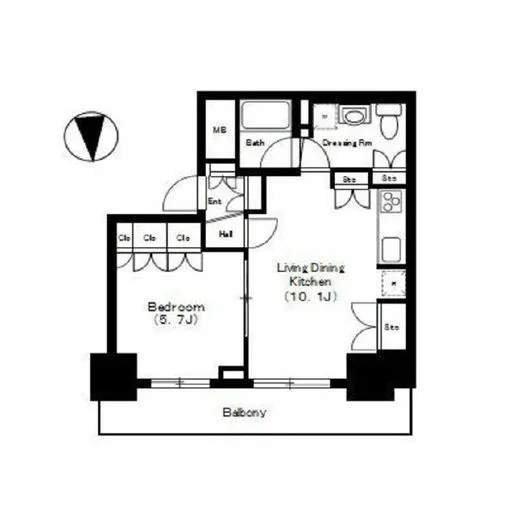 品川タワーフェイス 17階 40.33㎡