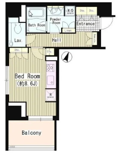 パークコート・ジオ永田町 2階 35.46㎡