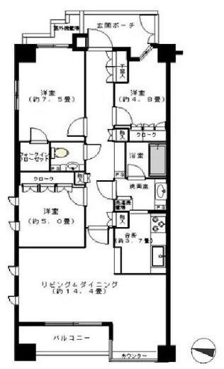 クレマージュ南青山 2階 82.37㎡