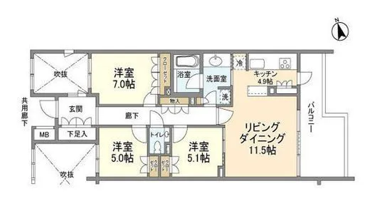 ザ・パークハウス広尾羽澤 2階 84.13㎡