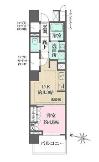 ザ・パークハウス文京白山 3階 38.32㎡