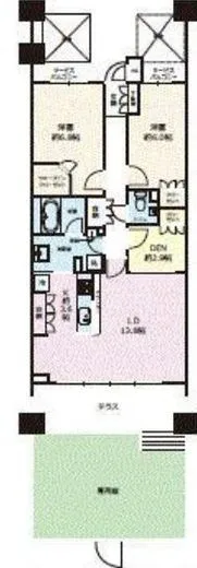 グレンパーク駒場 3階 75.95㎡