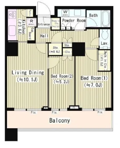 パークコート麻布十番ザ　タワー 25階 63.13㎡