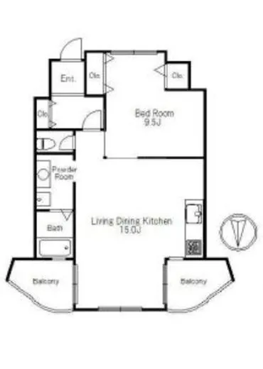 マーヴェラスガーデンコート 8階 54.11㎡