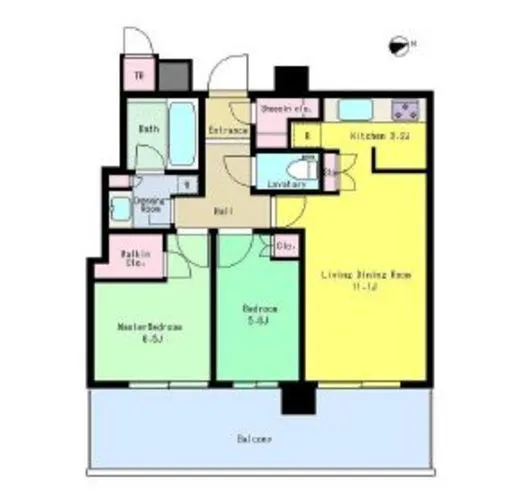 パークシティ中央湊ザタワー 19階 61.07㎡