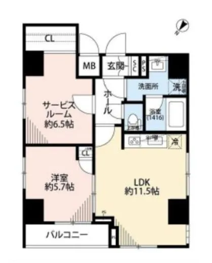 プレール・ドゥーク月島2 1階 55.1㎡