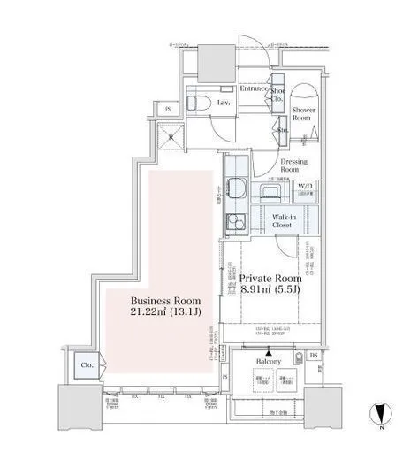 ドゥ・トゥール 46階 47.31㎡