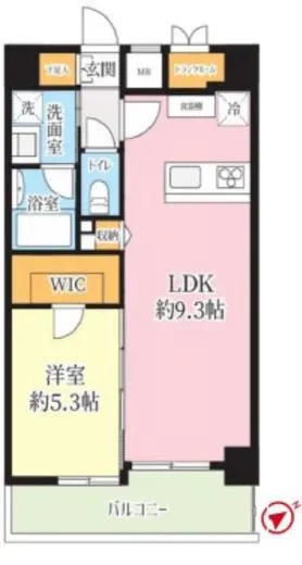 ハーモニーレジデンス新宿ＥＡＳＴ 6階 44.92㎡