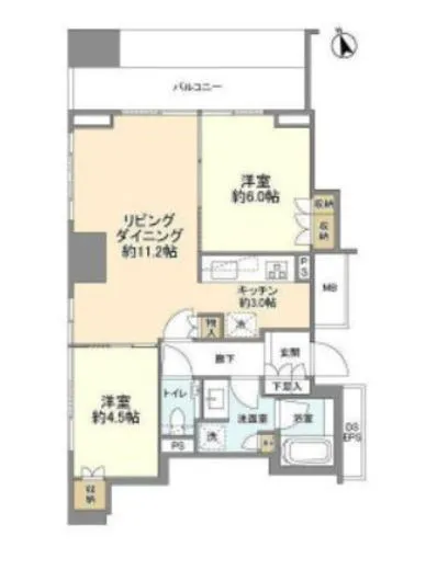 ザ・パークハウス新宿御苑 9階 55.46㎡