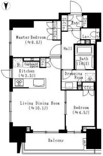 クラッシィスイート・ジオ東麻布 11階 56.15㎡