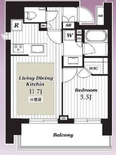 オープンレジデンシア両国森下 9階 40.65㎡