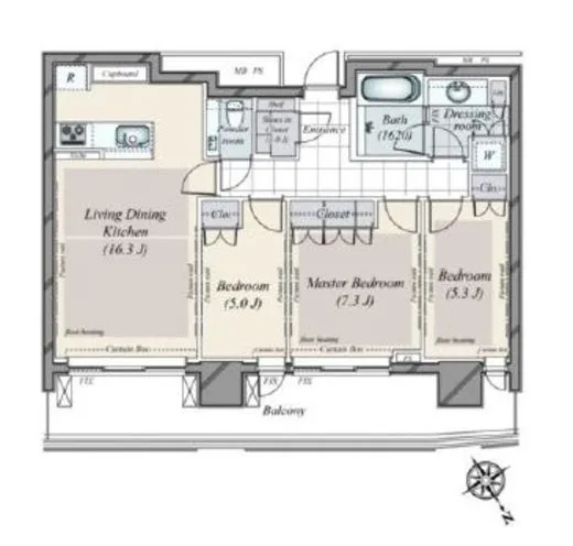 パークコート赤坂檜町ザ・タワー 35階 78.03㎡