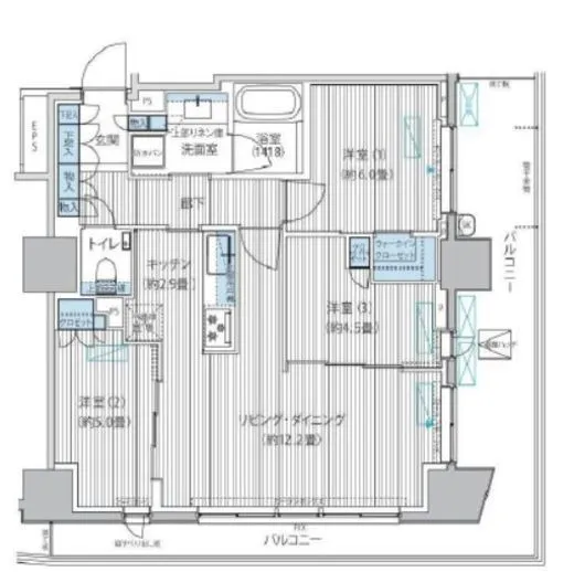 グランリビオ高輪三丁目 4階 70.55㎡