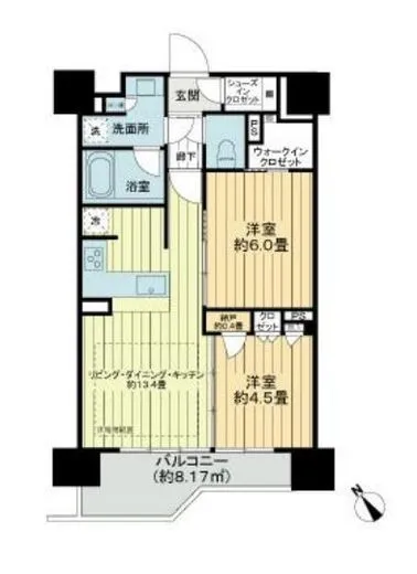 シティハウス中目黒ステーションコート 8階 55.08㎡