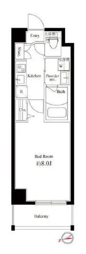 ハーモニーレジデンス新宿御苑　ＴＨＥ　ＥＡＳＴ 4階 25.5㎡