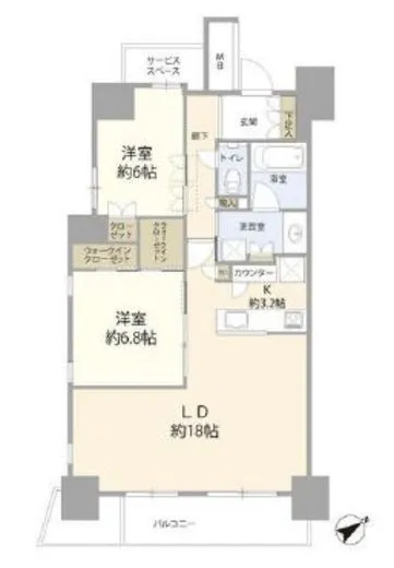 ザ・プレミアスカイ品川中延 14階 76.61㎡