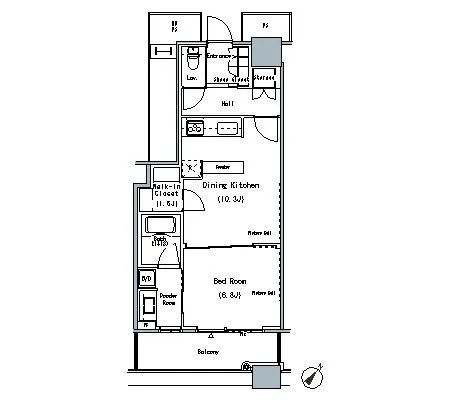 THE TOKYO TOWERS MIDTOWER 28階 47.38㎡