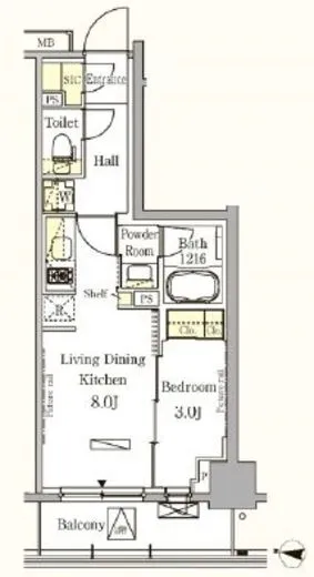 パークアクシス木場キャナル　ウエスト 303