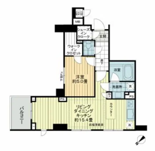 オープンレジデンシア銀座築地 12階 50.77㎡