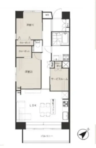 グランドメゾン築地 7階 64.33㎡