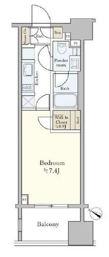 パークホームズ千代田淡路町 4階 25.37㎡