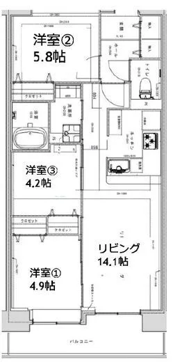 アクティ目黒駅前 1号棟 909