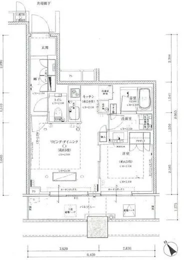 ブリリアタワーズ目黒 17階 40.3㎡