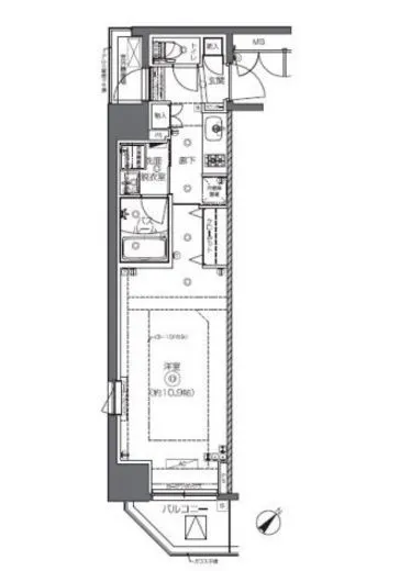 ＺＯＯＭ日本橋馬喰町 4階 33.97㎡