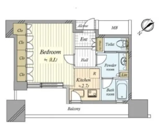 カテリーナ三田タワースイート ウエストアーク 6階 33.03㎡