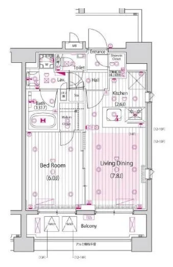 ガーラ・グランディ品川 12階 40.66㎡