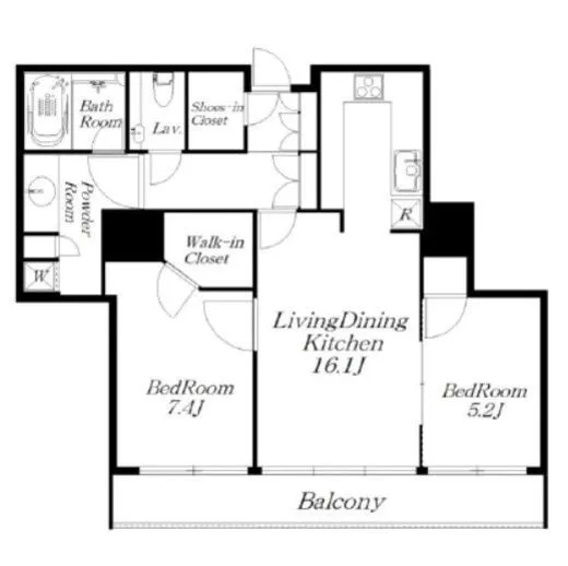 東京ツインパークス レフトウィング 21階 70.73㎡