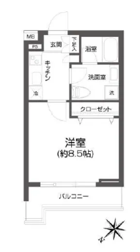 ＰＡＳＥＯ中目黒 203