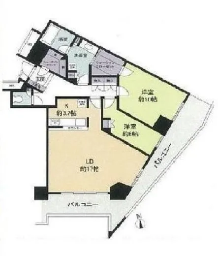 キャピタルマークタワー 35階 96.49㎡