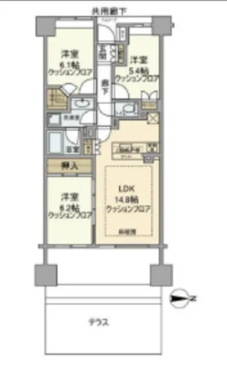 パークスクエア南品川 2階 71.92㎡