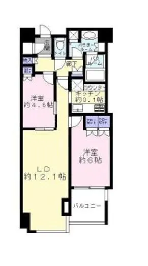 大崎ウエストシティタワーズＷＥＳＴ 10階 60.35㎡