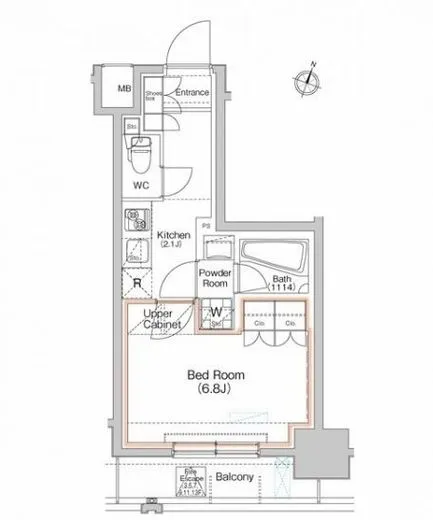 ミュージシャンズヴィラ幡ヶ谷 7階 33.75㎡