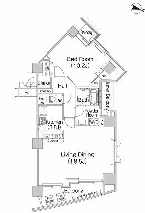 ミレニアムガーデンコート 15階 73.76㎡