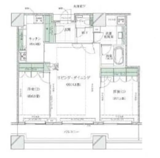 コンシェリア西新宿タワーズウエスト 34階 77.51㎡