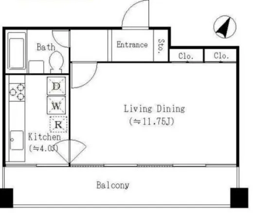 広尾ホームズ 8階 37.28㎡