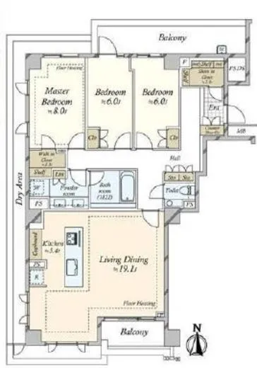 パークコート渋谷大山町ザプラネ 1階 109㎡