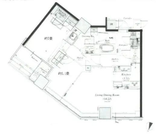 ブリリア一番町 6階 74.08㎡
