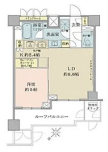 ザ・パークワンズ目黒不動前 6階 40.25㎡